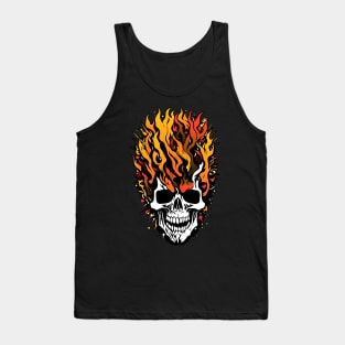 Fire skull Tank Top